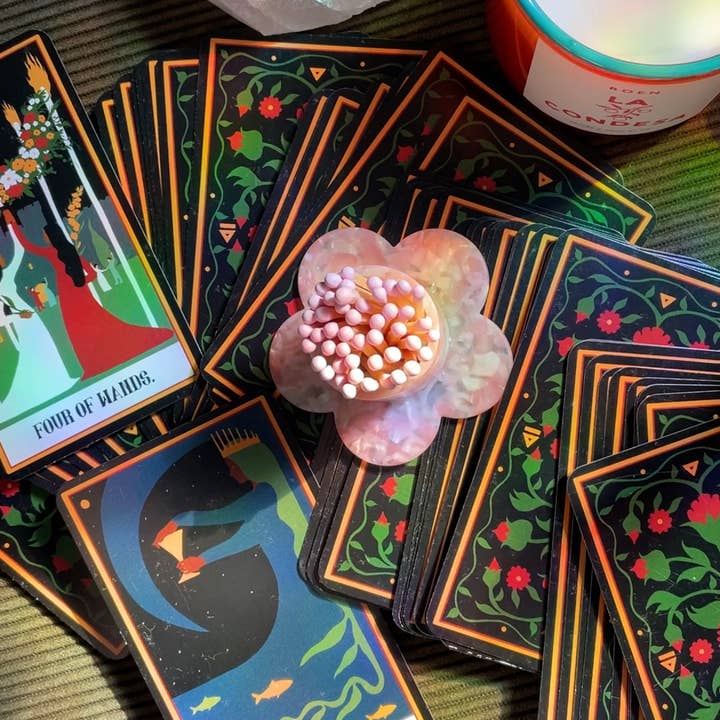 Girl Gang Craft - Wholesale Candle Holder - Aesthetic Pink Floral Match Holder + Striker 2