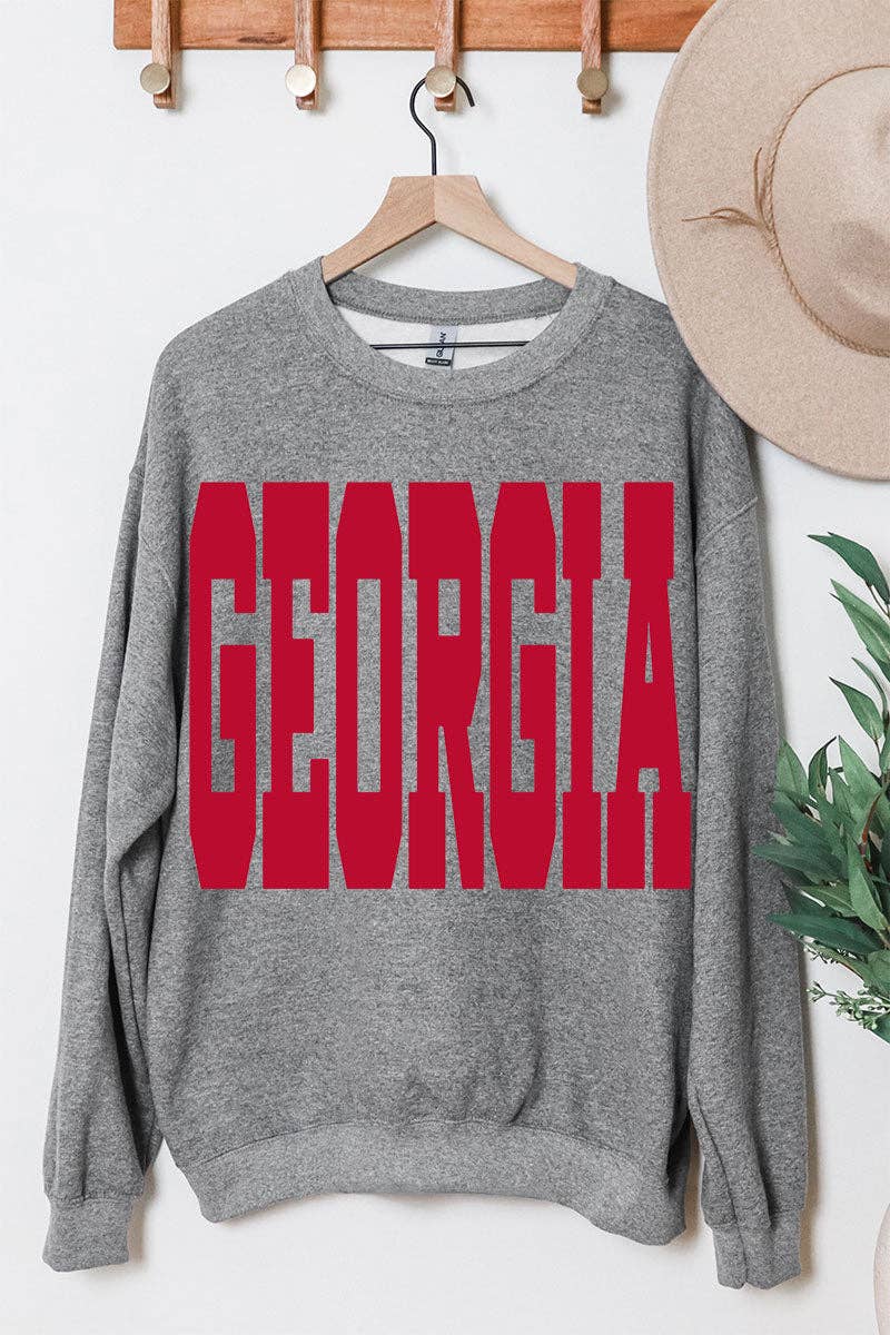 Wholesale Accessory Market - Wholesale Graphic Sweatshirt - Women's - Bold Georgia Heavy Blend Crew Sweatshirt2
