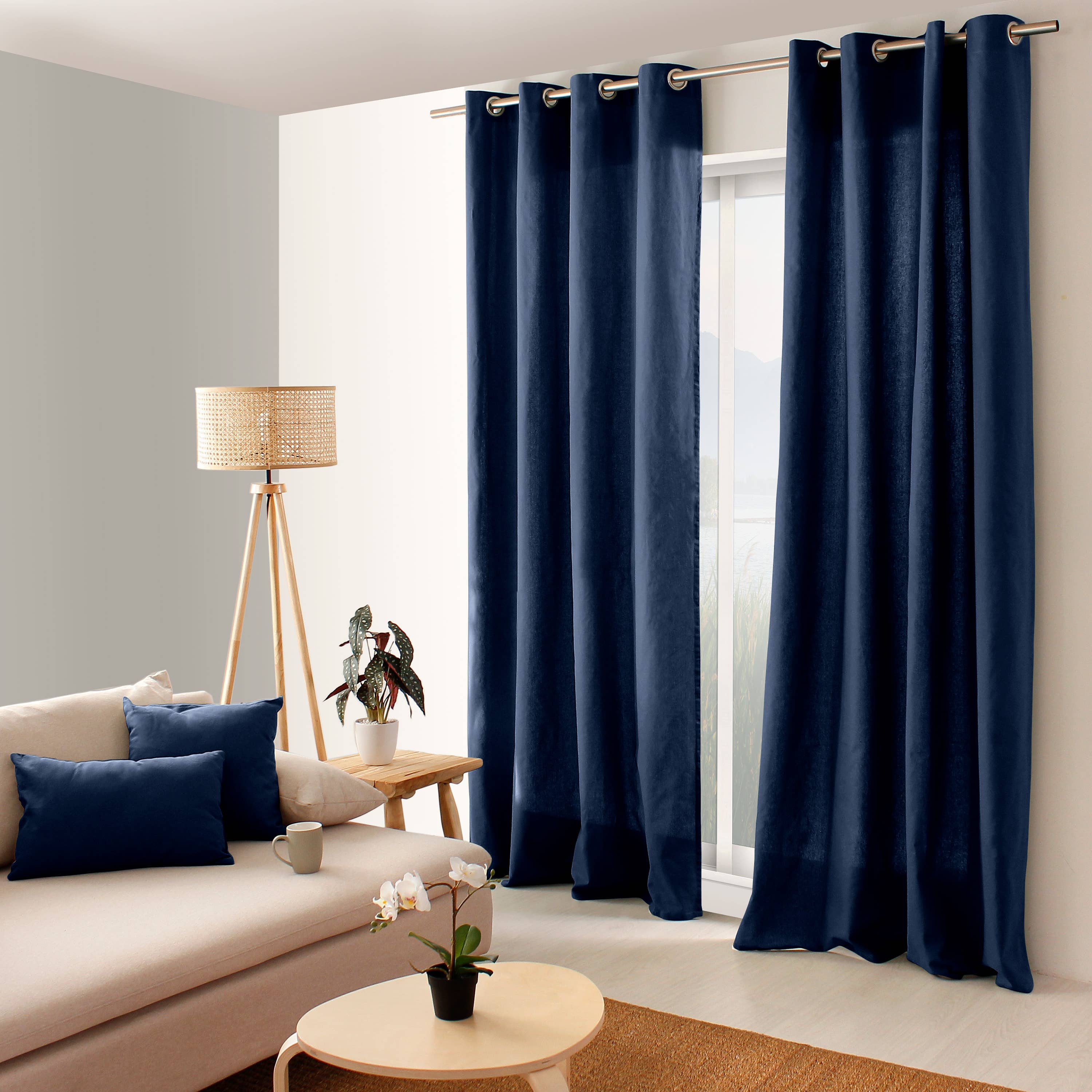 DECOSTARS - CmaDECO - Vendita all'ingrosso Tende - Tenda con occhielli 135 x 240 cm in cotone 100%, collezione PANAMA35