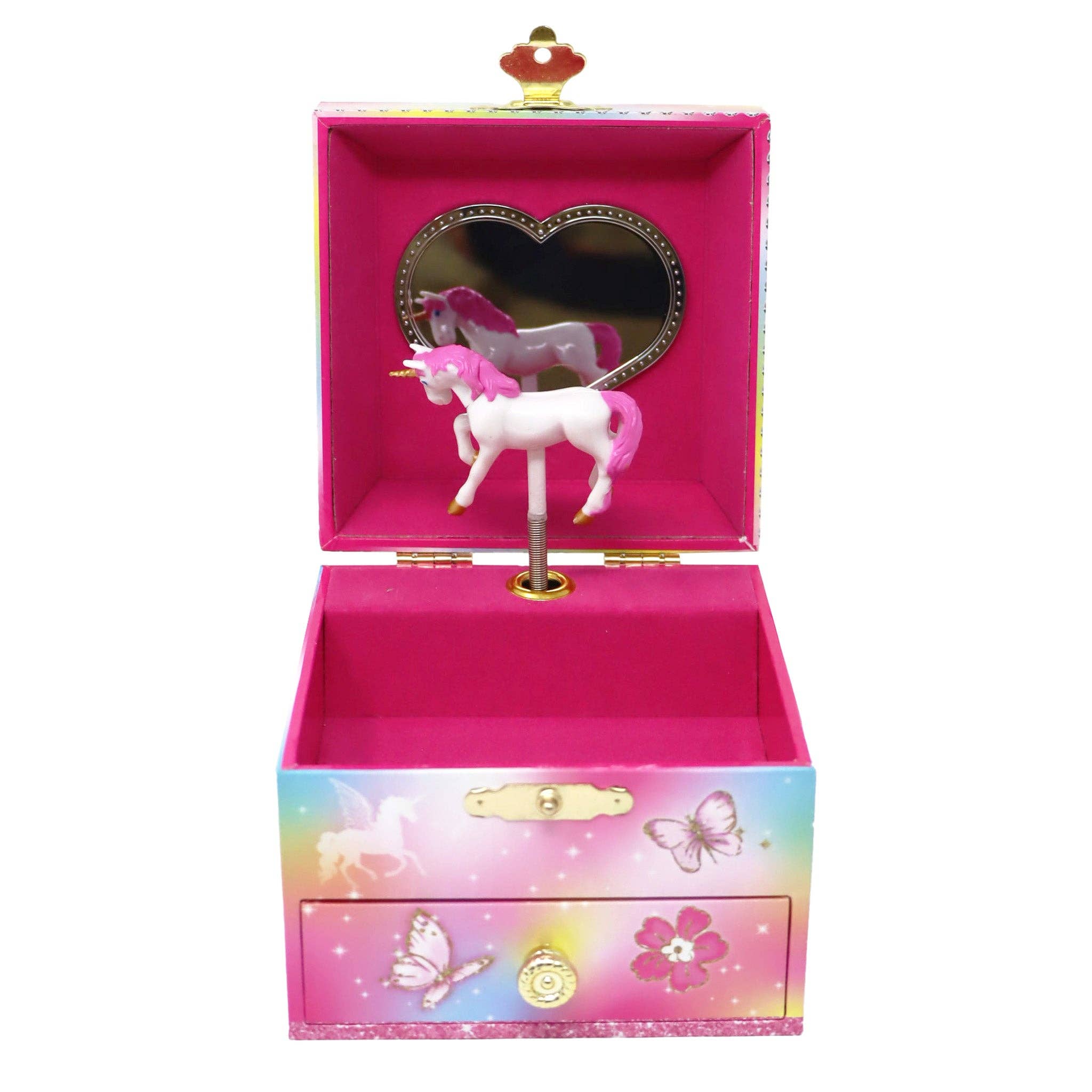 Pink Poppy USA - Wholesale Jewelry Box/Organizer - Kids - Dreamland Unicorn Small Musical Jewellery Box | Pack of 11