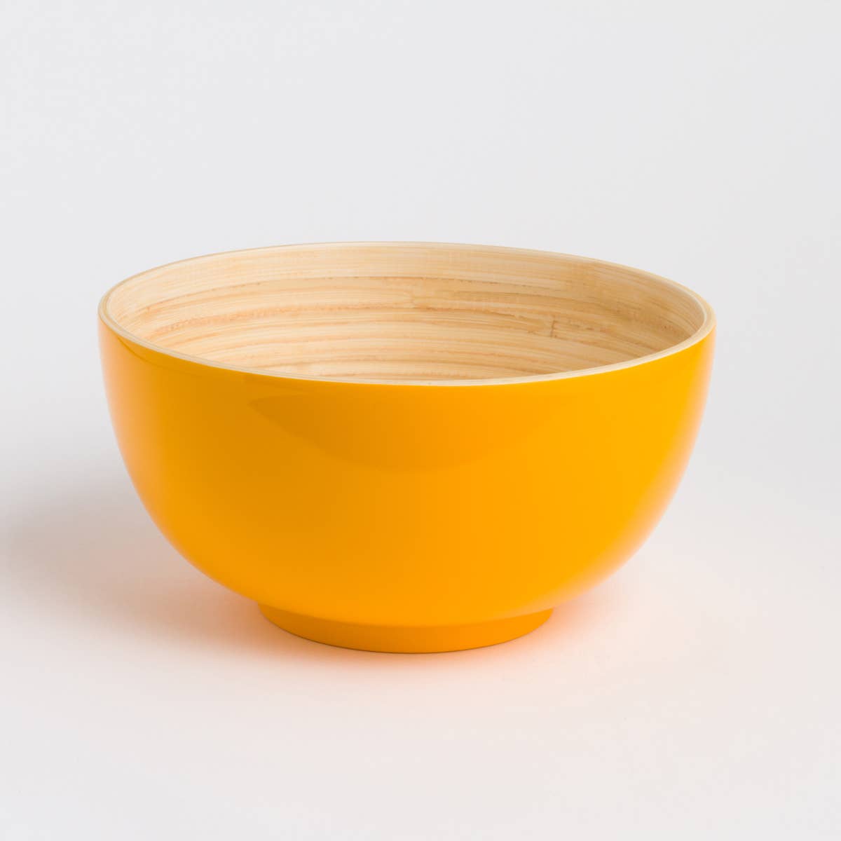 Bibol - Wholesale Serve Bowl - TCHON Bamboo Salad Bowl - Glossy Colors0
