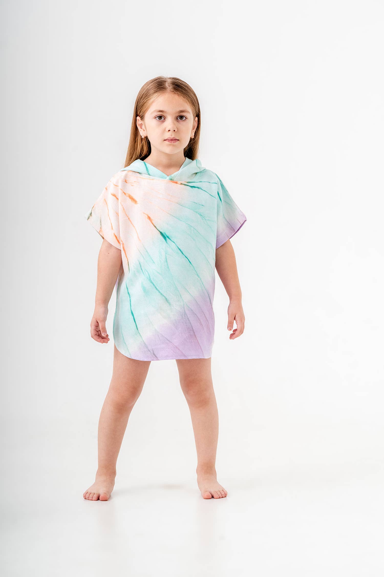 Kikoya – Toalha poncho - Crianças e bebés por atacado – Poncho com Capuz para Crianças - Toalha de Praia para Troca e Natação3