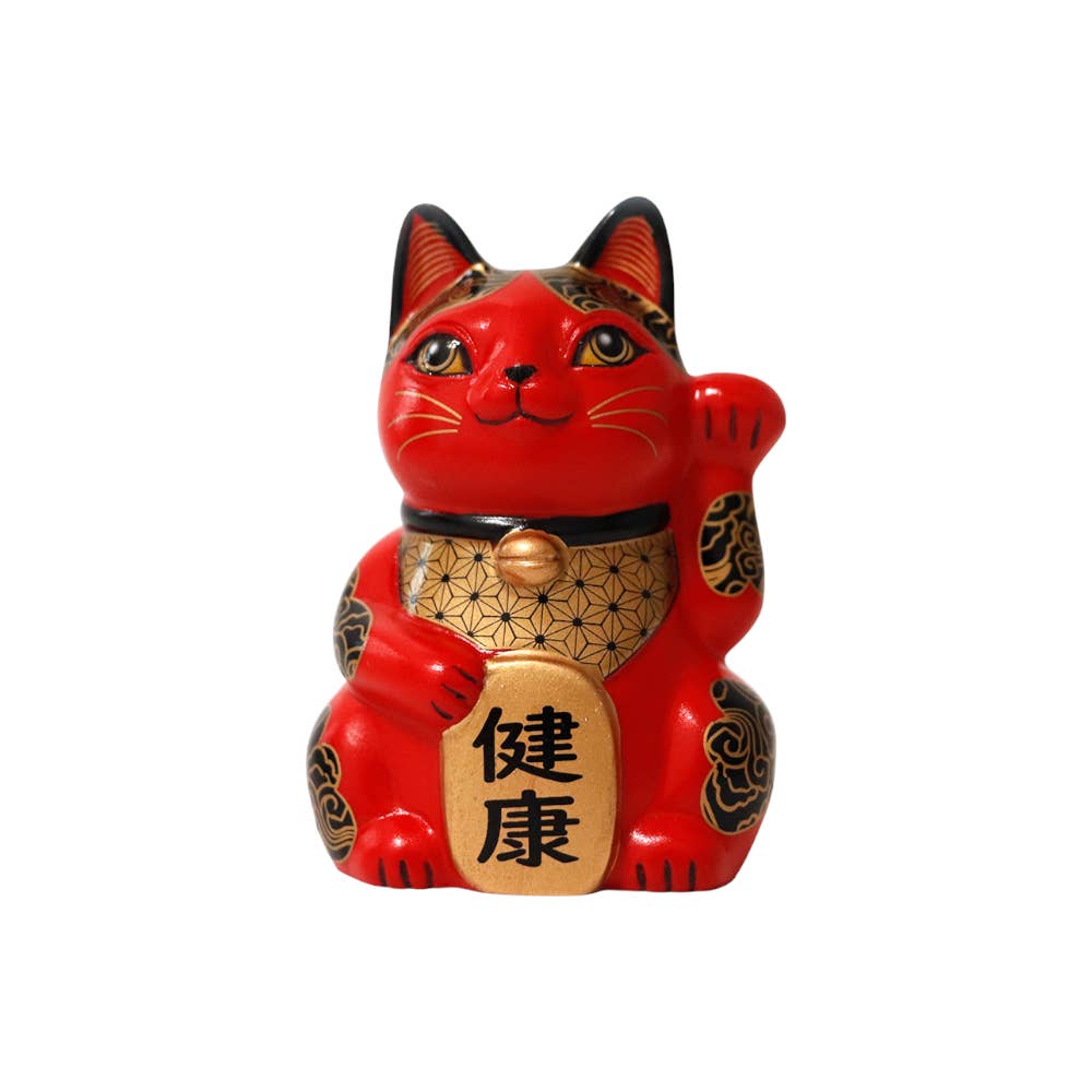 Urban Tokyo - Wholesale Decorative Figurine - 3.25"H Happineko Figurine Red Health (1/36)
