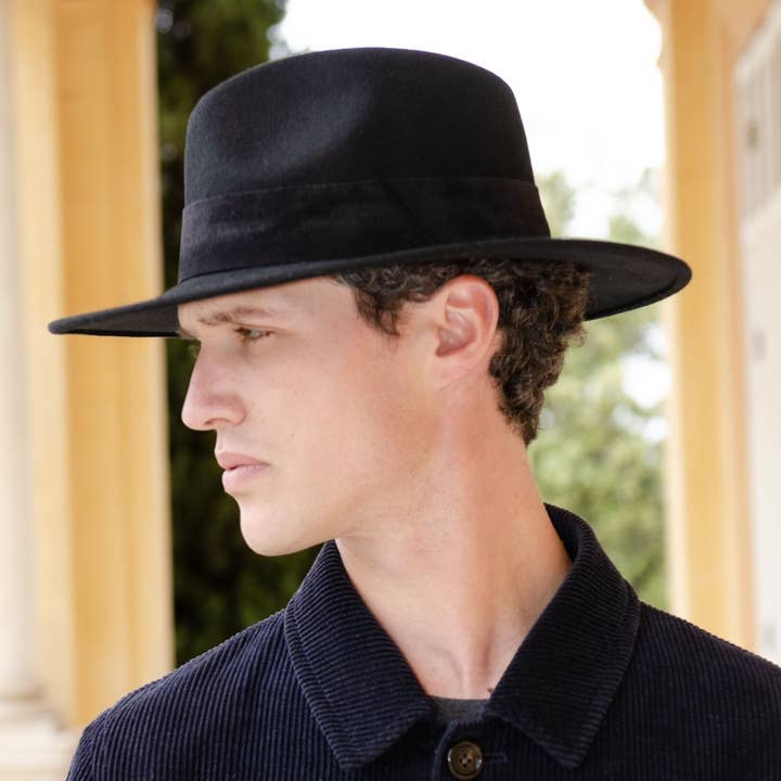 TRAVAUX EN COURS... - Wholesale Fedora - Unisex - WIDE BRIM HAT - leather braid10