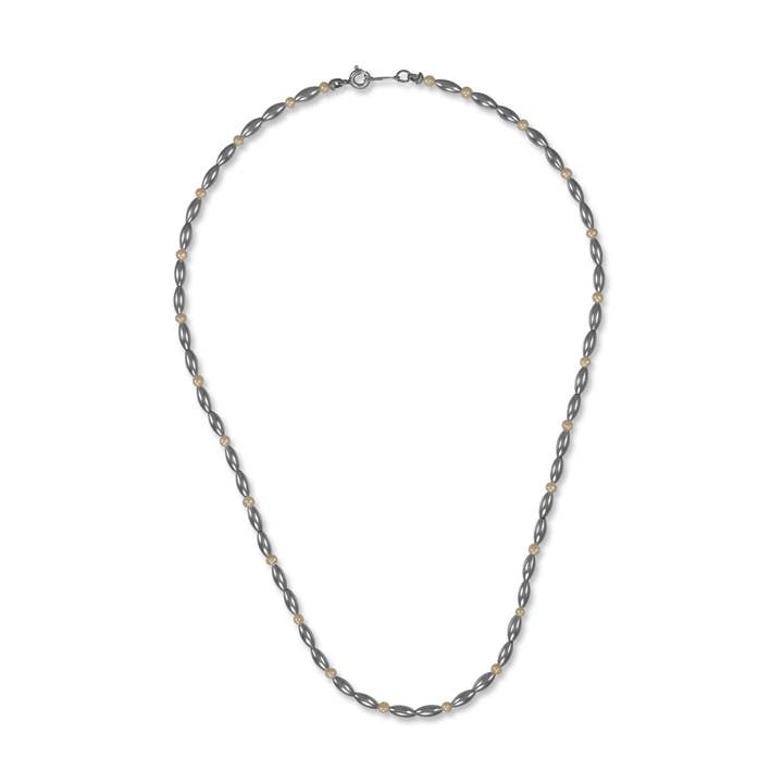 Collier de riz à un rang en argent sterling avec perle d'eau douce pour la vente par G2 Silver