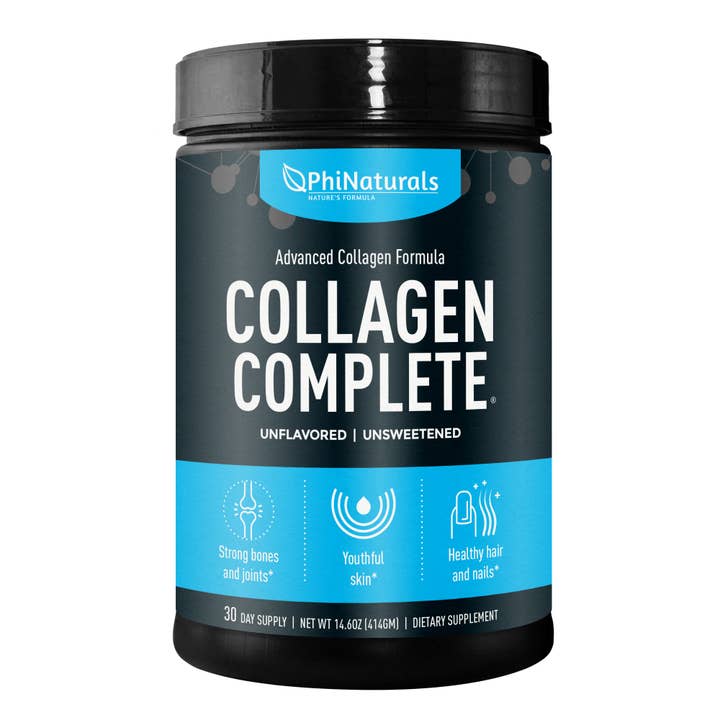 Collagen Complete Powder Unflavored for wholesale by Excel Nutritionals LLC DBA Phi Naturals
