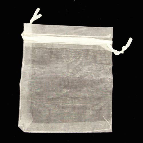 EHAWA - Wholesale Gift Bag - 100 organza bags, 12x9cm, champagne0