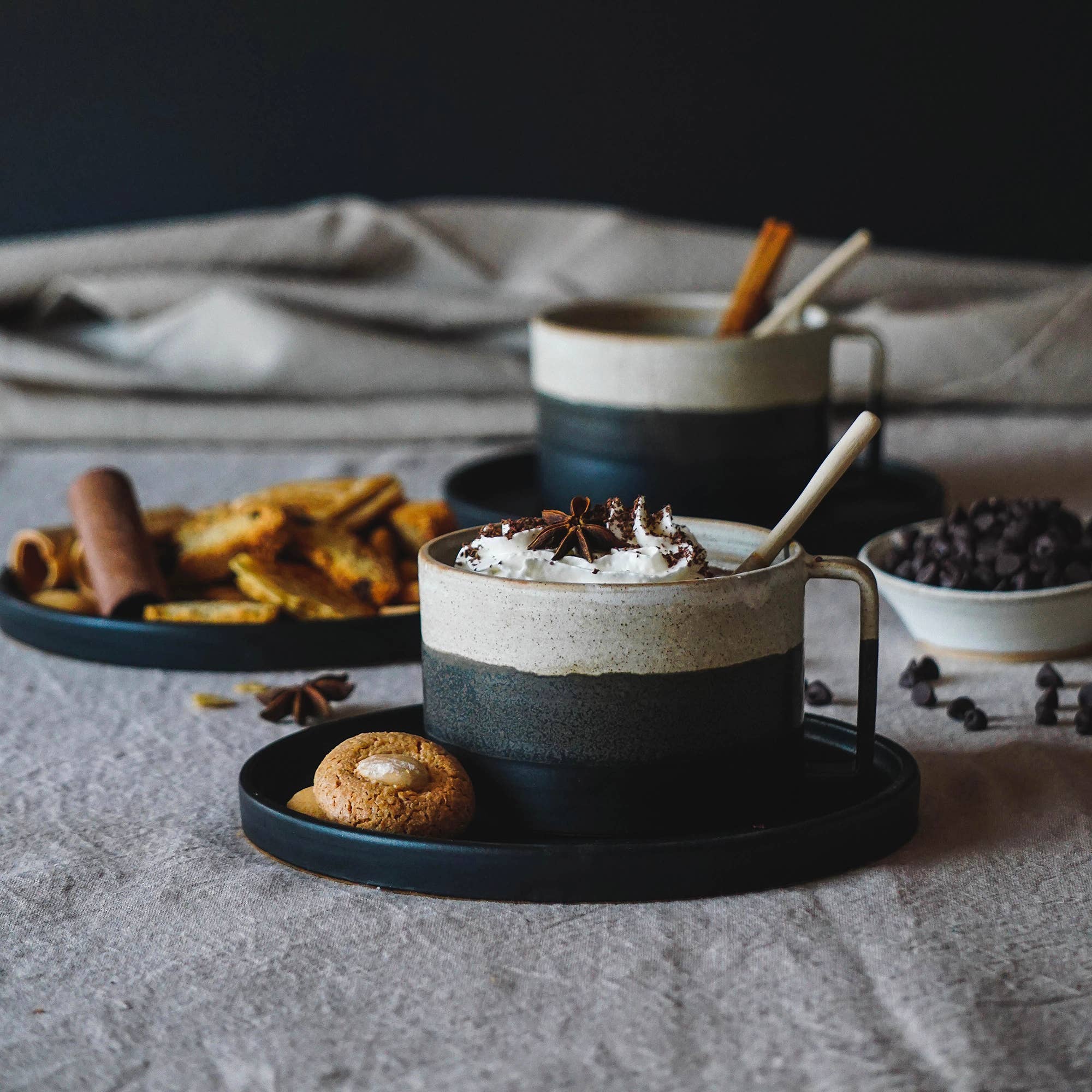 Ana Miranda Ceramics - Wholesale Dinner Plate - Ocean dish 18cm Ø2