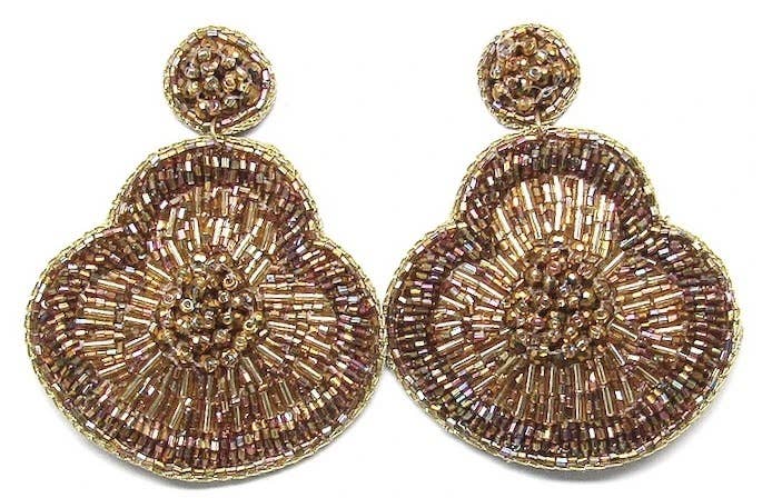 Allie Beads - Wholesale Dangle Earrings - Fall Flower Earrings1