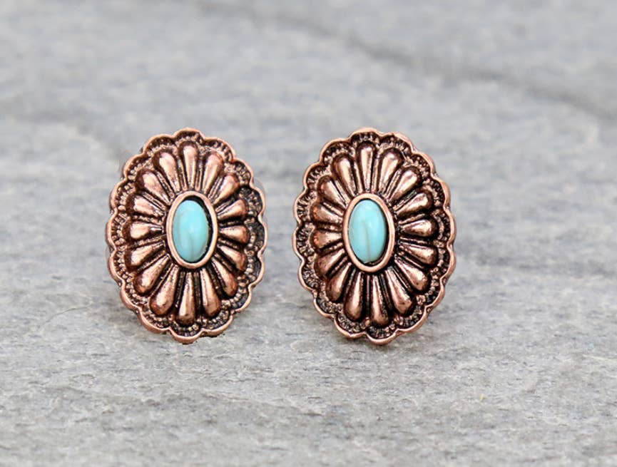 Boho Ranch Shop - Wholesale Stud/Post Earrings - Western Mini Conch Stud Earrings1
