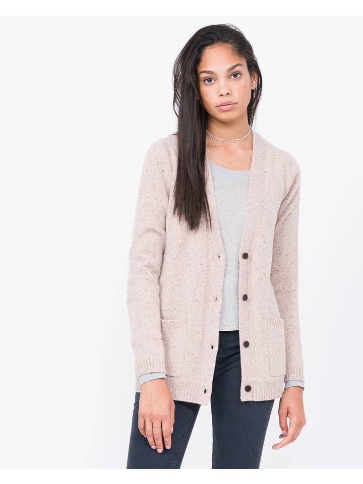 QUINN - Wholesale Cardigan - Women's - Cashmere Boyfriend Cardigan14