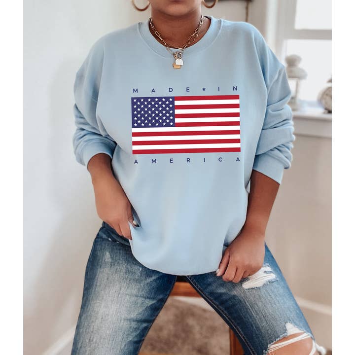 Bash - Vente Sweat-shirt à imprimés – femme - Fabriqué en Amérique, sweat-shirt du 4 juillet, vêtements de vacances