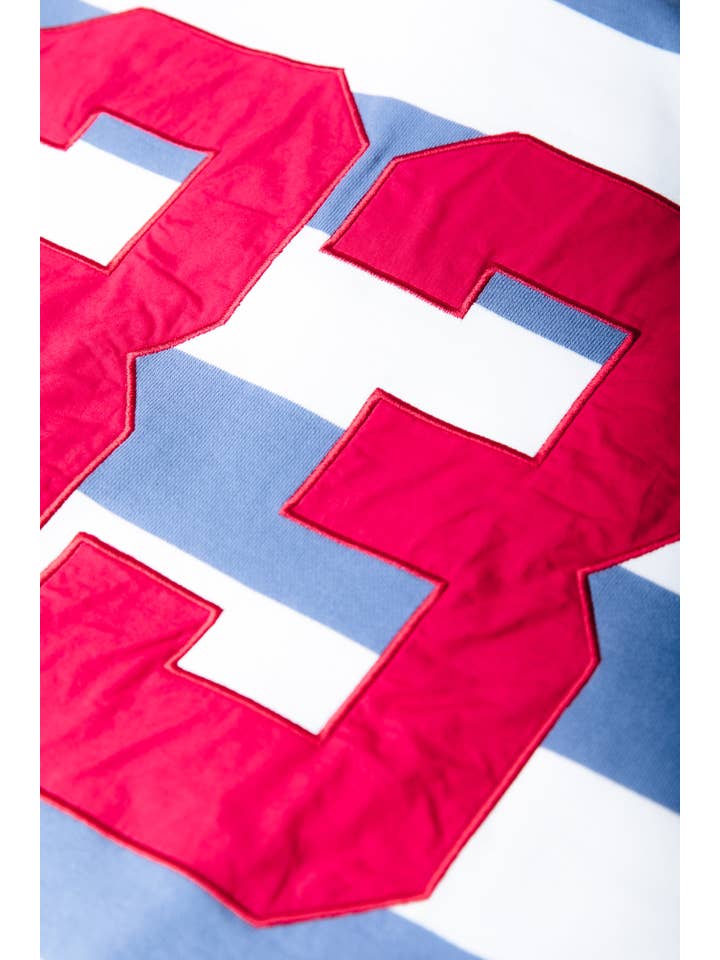 Skyler Striped 33 Polo | Medium blue for wholesale on Faire5