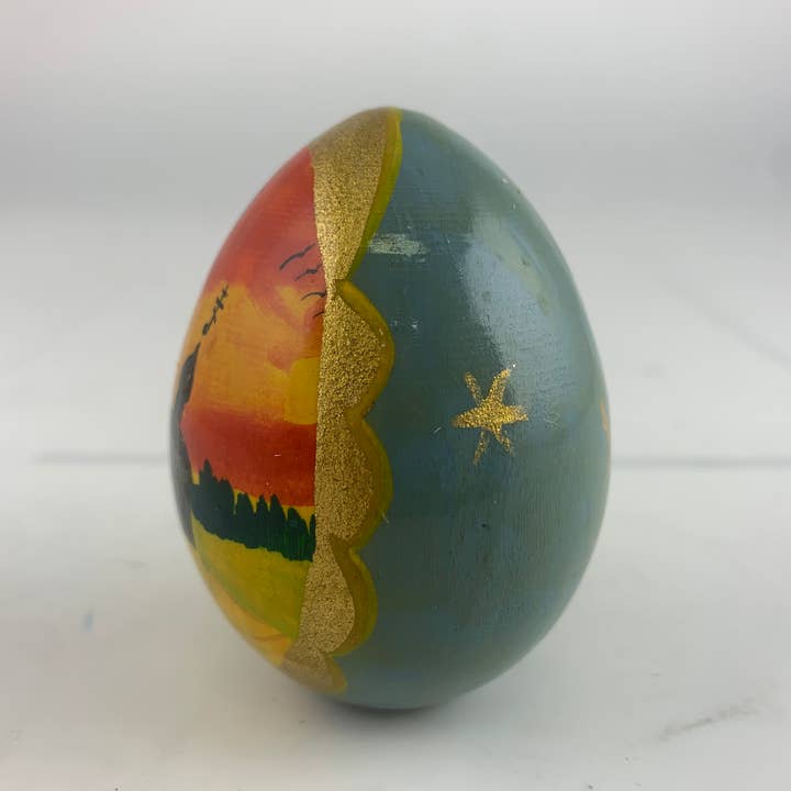 Golden Cockerel - Wholesale Decorative Tabletop Object - Vintage Wayside Chapel Egg5