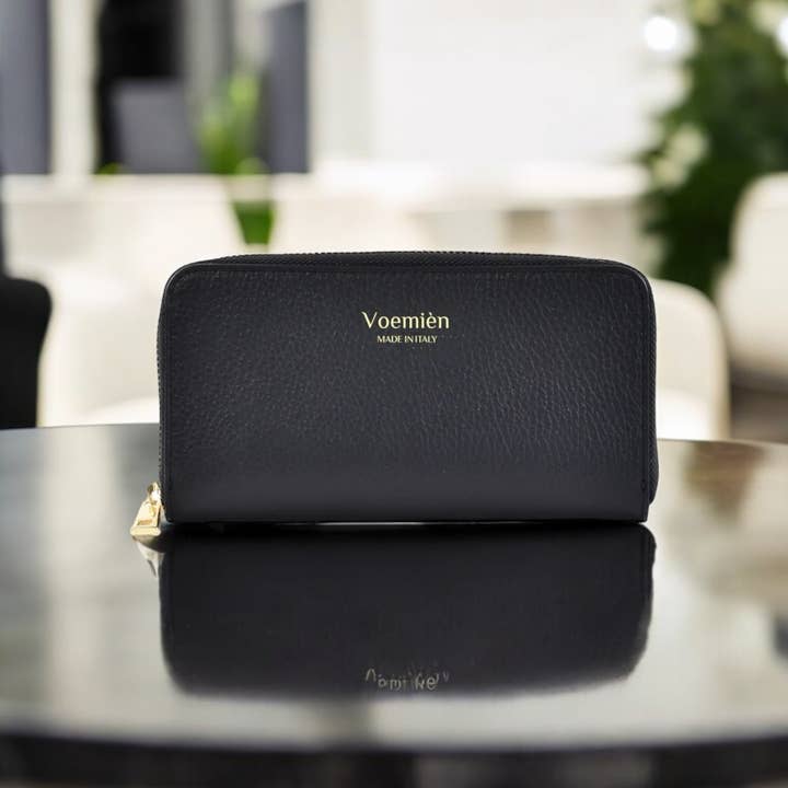 Prestige Milano - Wholesale Wallet - Unisex - Portafoglio grande in pelle Togo nera3