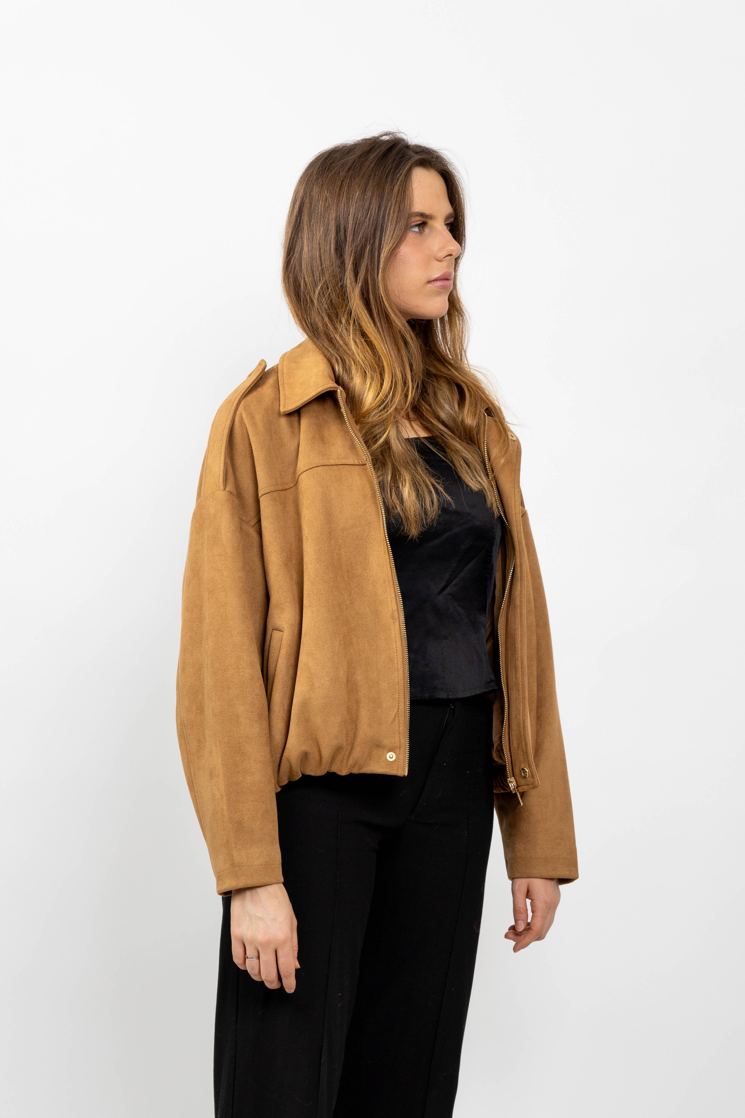 KZELL PARIS – wholesale Jacket – Women's – SUEDE-EFFECT JACKET1