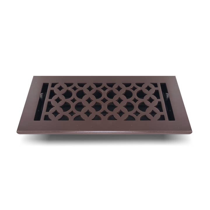 PRIMA DECORATIVE HARDWARE INC - Wholesale HVAC Supplies - Cast Iron Floor Register 4"x10" VR-100