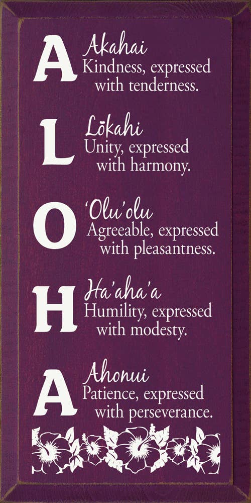 SAWDUST CITY – wholesale Skylt – Aloha mening trä tecken6