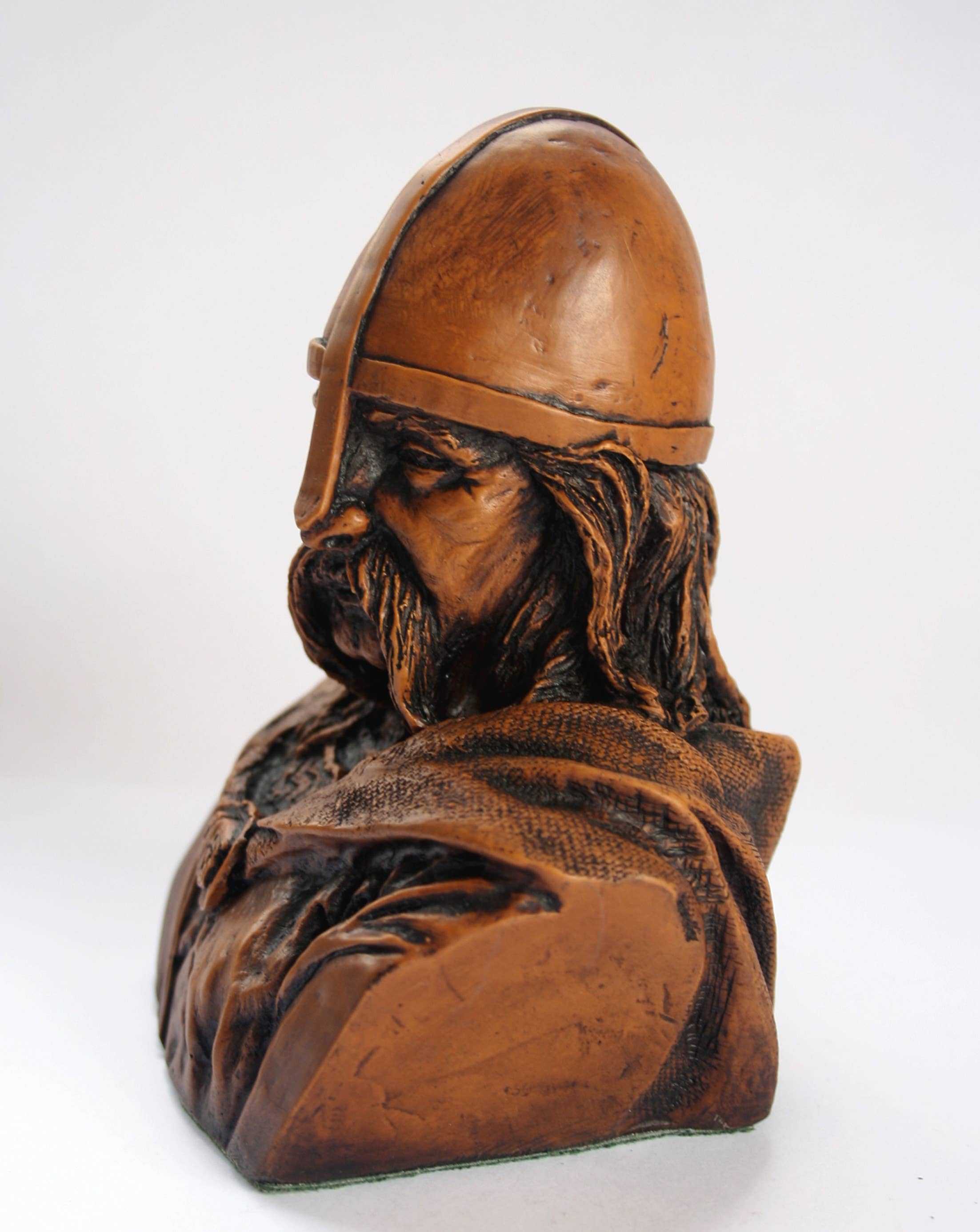 Oakapple Designs Ltd - Wholesale Decorative Figurine - Viking Warrior Bust - Reproduction Carving - Pagan Warrior.4