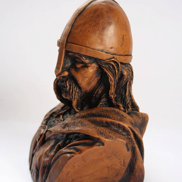 Oakapple Designs Ltd - Wholesale Decorative Figurine - Viking Warrior Bust - Reproduction Carving - Pagan Warrior.4