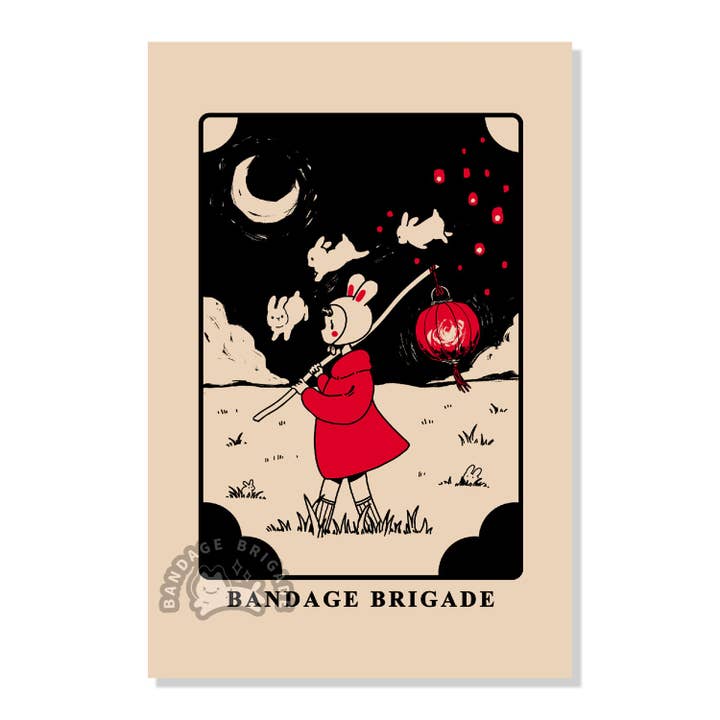 Lantern Parade Postcard for wholesale by Bandage Brigade