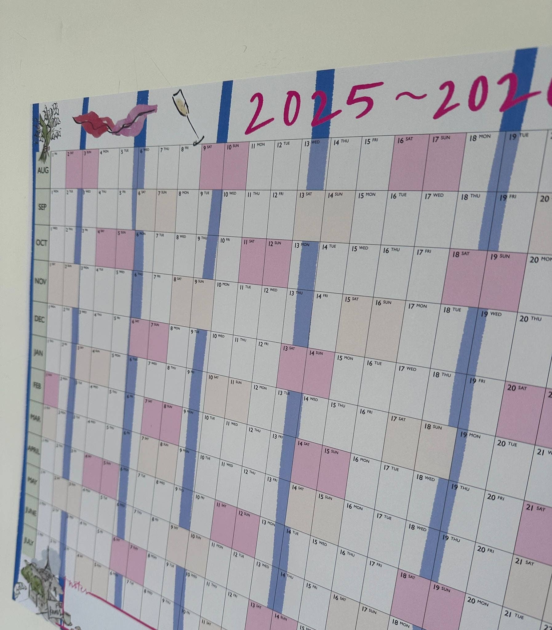 Edinburgh Letters – wholesale Planner – Academic Wall Planner 25/261