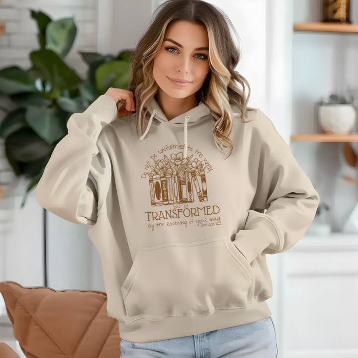 Sudadera con capucha Renew Your Mind Bible Verse para venta al por mayor de Love Ann Joy Apparel, LLC