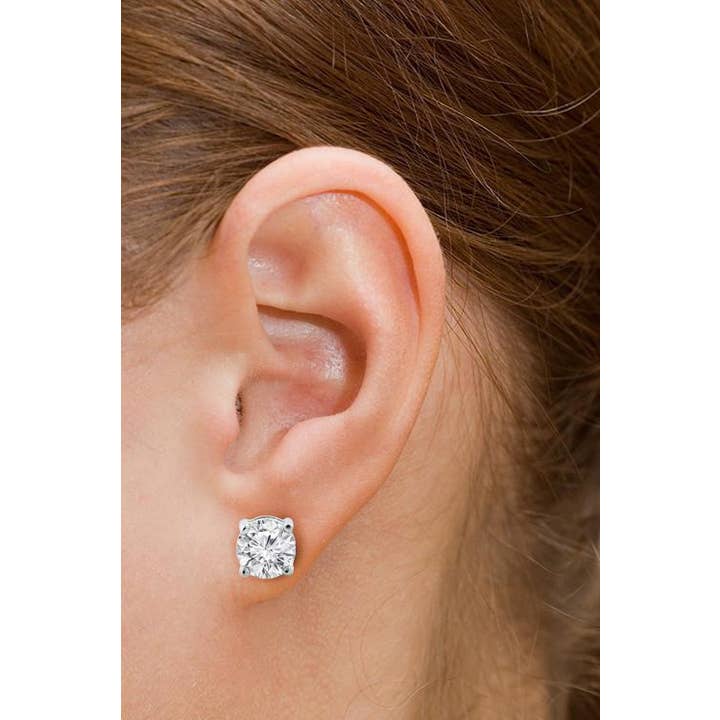 Cate & Chloe Jewelry – Engroshandel Ørestikkere – Beyonce 1Ct Sterling sølv ædelsten Stud Øreringe12