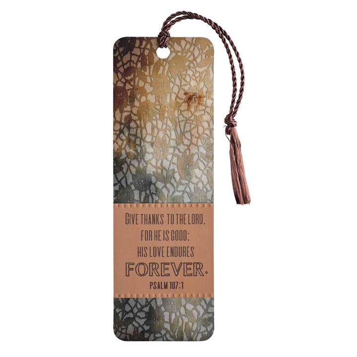 Tassel Bookmark Give Thanks To The Lord for wholesale by Magnolia