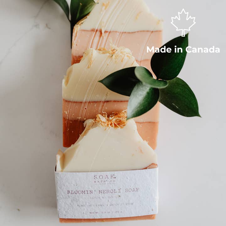 Bloomin' Neroli Soap Bar - Made in Canada for wholesale by SOAK Bath Co