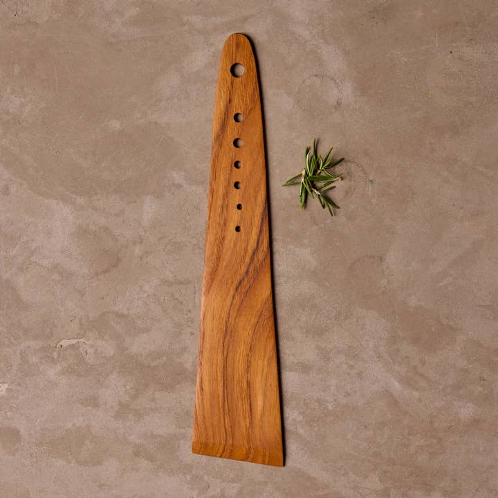 Teak Spatula with Herb Cutter for wholesale by Be Home US
