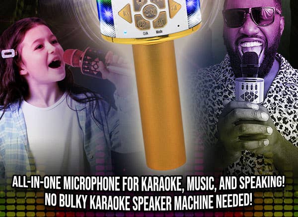 Mainstream Source - Wholesale Musical Instrument - Mainstream Source® Wireless Bluetooth Karaoke Microphone – H16