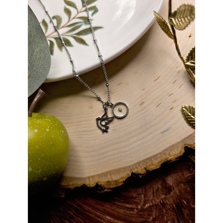 Olive Dominus - Wholesale Pendant/Charm Necklace - Holy Spirit Dove & Mustard Seed Christian Necklace