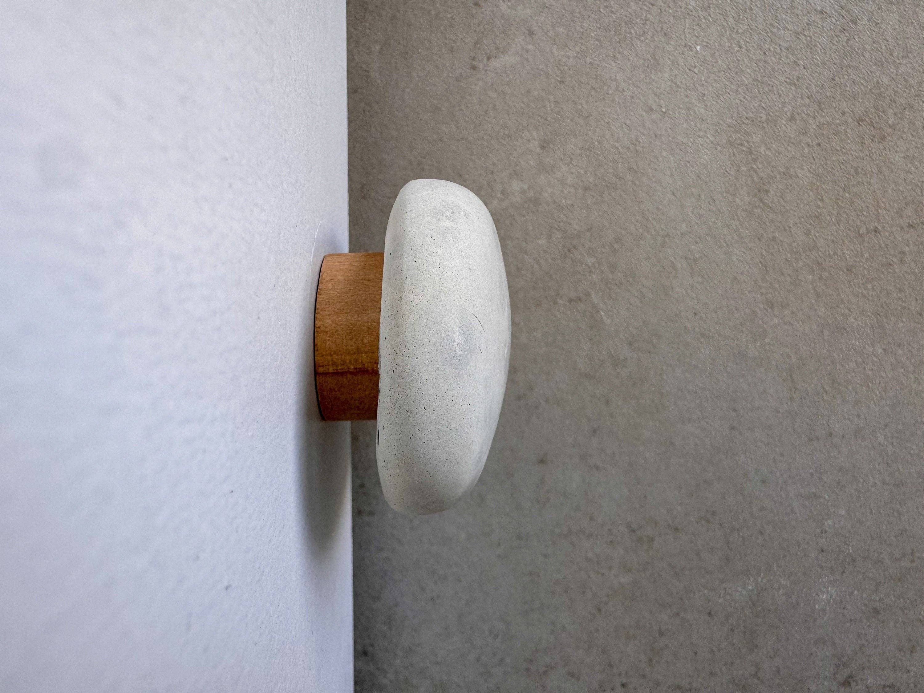 Minimal Loot Design - Wholesale Knob/Pull - Pebble Concrete Knob, Cobblestone Cement Hook, Hat Hook, Drawer Pull, Decorative Peg, Furniture Hardware, Wall Storage, Minimal Cabinet Knob3