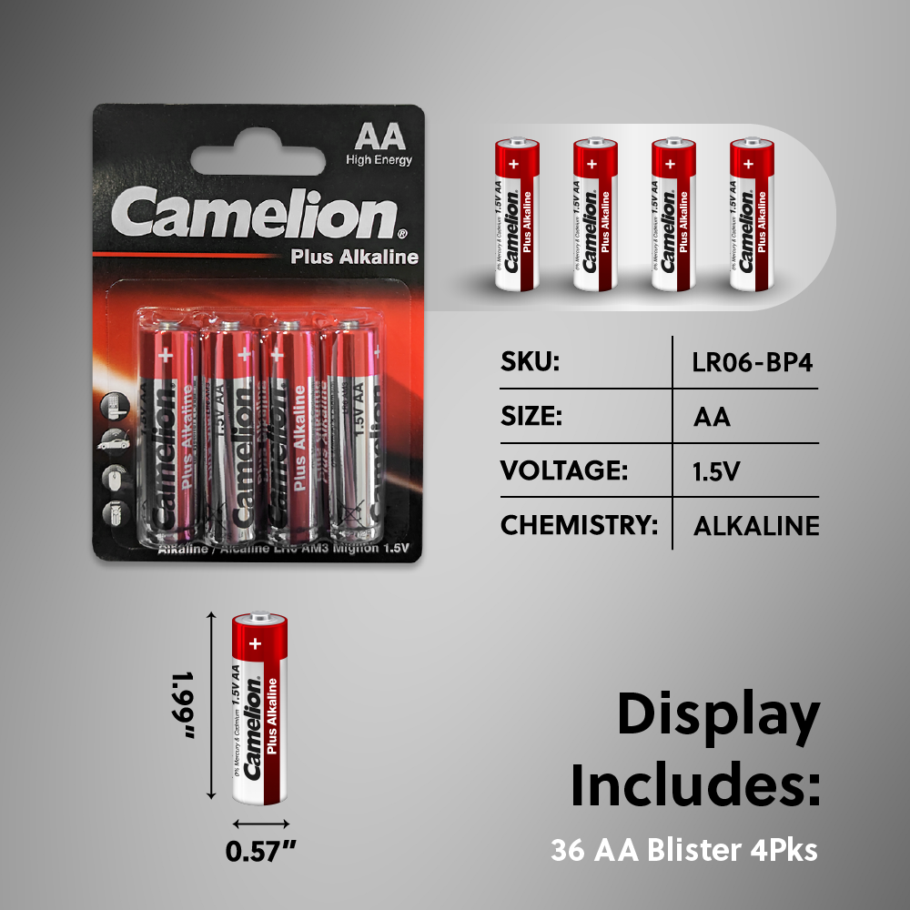 Camelion Battery - Vente Présentoir – papeterie et articles fantaisie - Camelion Plus Alkaline 96 pcs. Présentoir de piles6