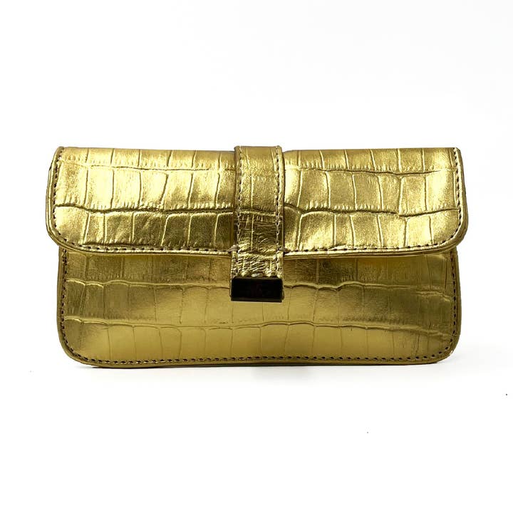 Picsou Croco Guld Pung for engroshandel hos JULIE MEURISS