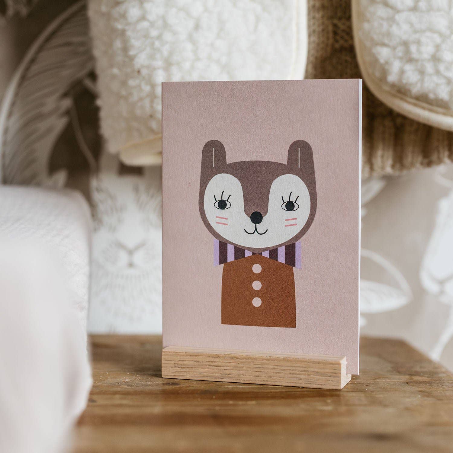 Little Otja - Wholesale Picture Frame Stand - Oak A6 Stand, Display for Cards & Small Prints3