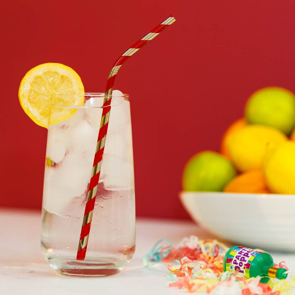 Echo Three – wholesale Drinking straw – Metal Straws Stripes (Set of 4)3