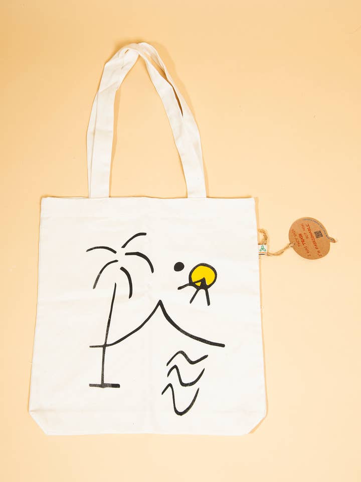 Sac Palm Beach Natural pour la vente par Emocean