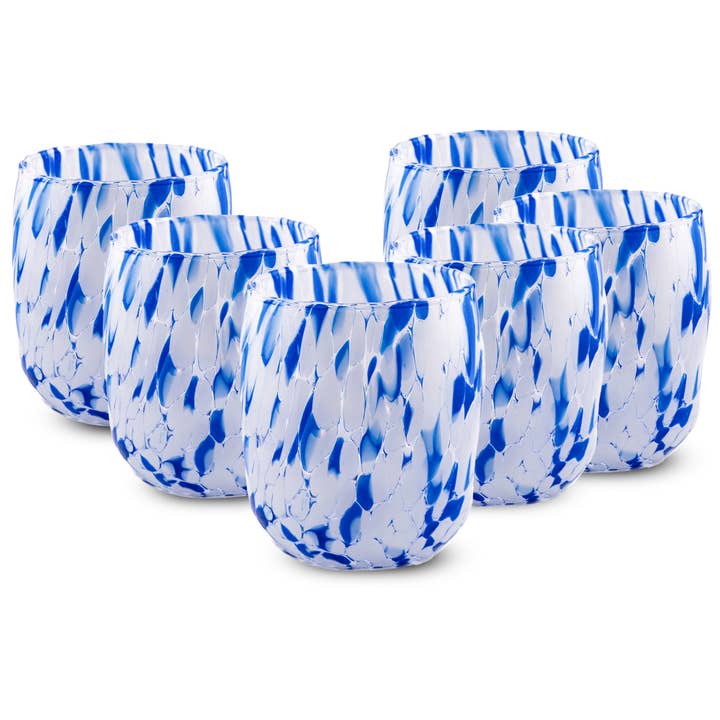 Murano Dream - Wholesale Drinking Glass/Cup - Set 6 Bicchieri MD023 in vetro di Murano vari colori2