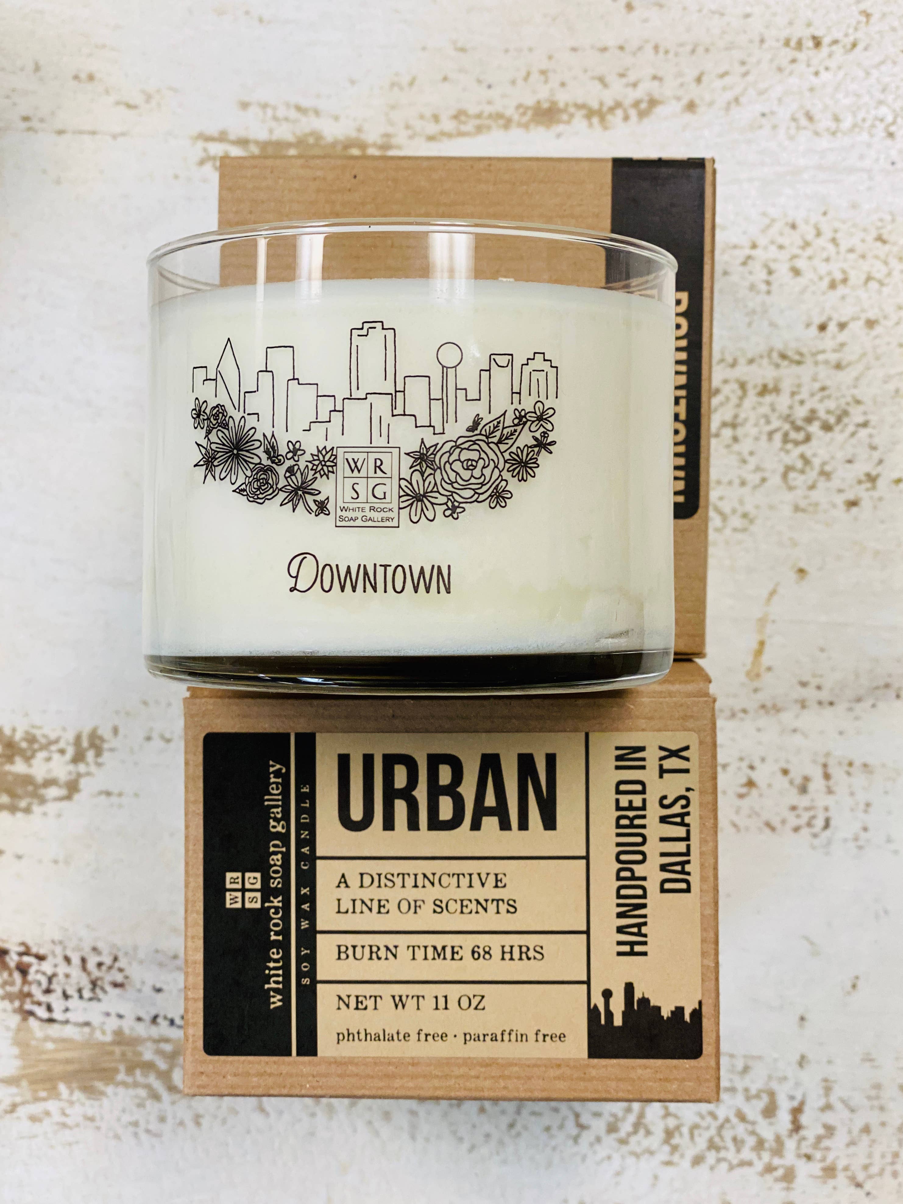 White Rock Soap Gallery - Wholesale Jar/Filled Candle - Soy Wax Candle Urban Collection4