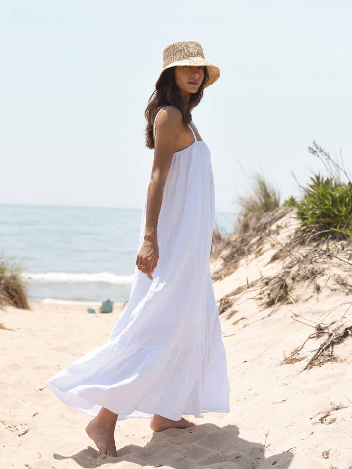 The Mali Dress // Blanco for wholesale by Beachwood The Label