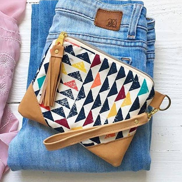 Melmax Design - Wholesale Wallet - Women's - Cream Geometric Triangles Tribal Wallet0