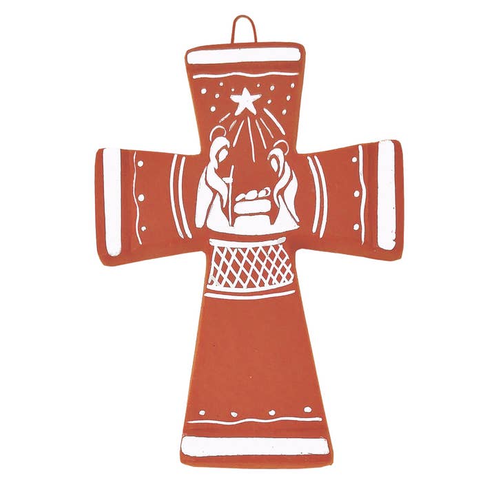 Terra Cotta Geboortekruis voor wholesale door Sedona Spirit