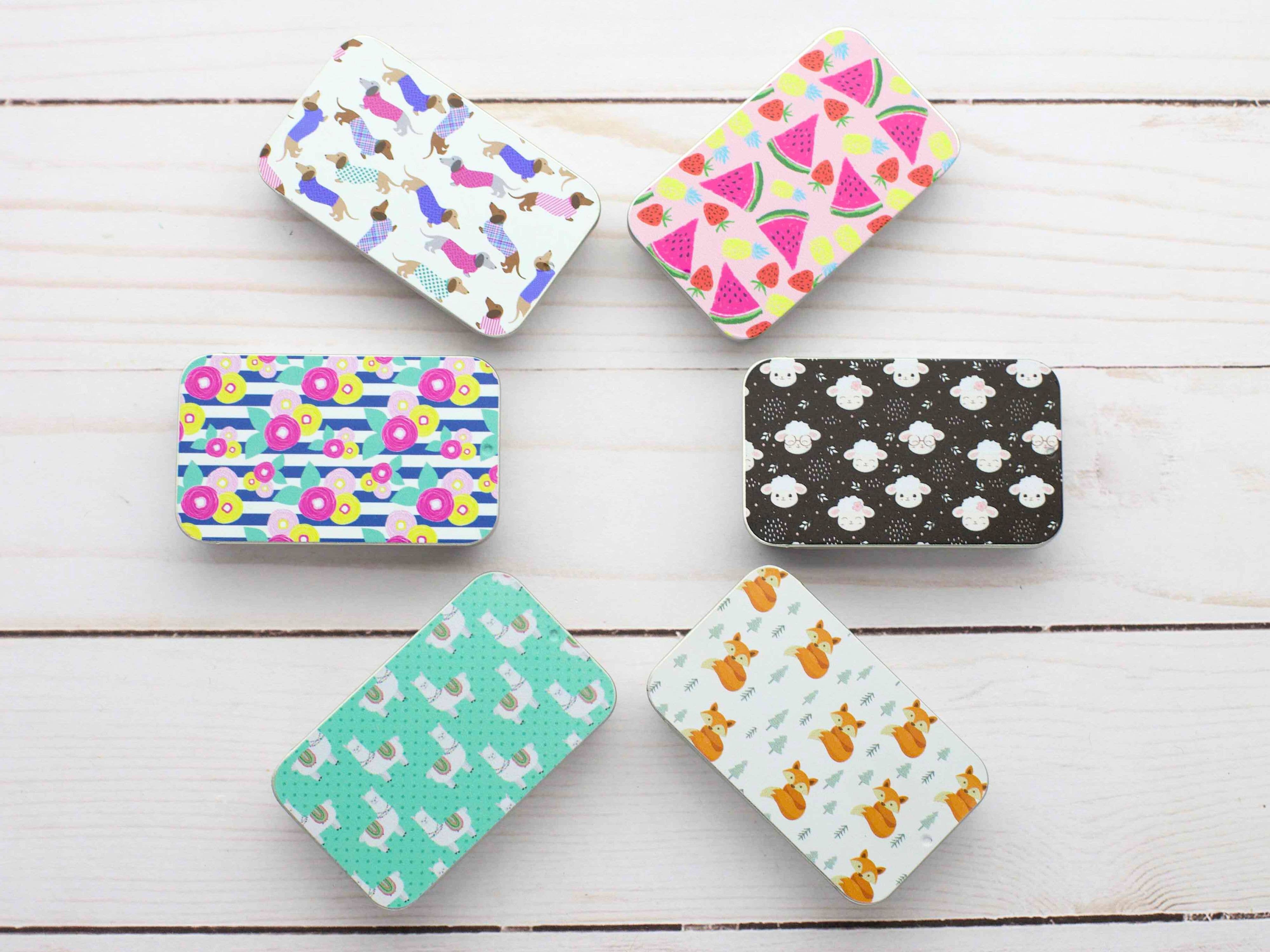 Fox & Pine Stitches - Wholesale Knitting/Crochet Supplies - Print Slide Top|  Storage Tins2