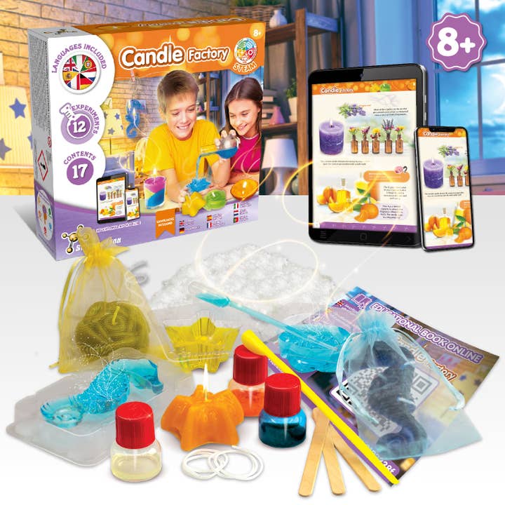 Science4you - Wholesale Toy Set - Kids - Candle Factory - Educational Toy for Kids (7 languages)2