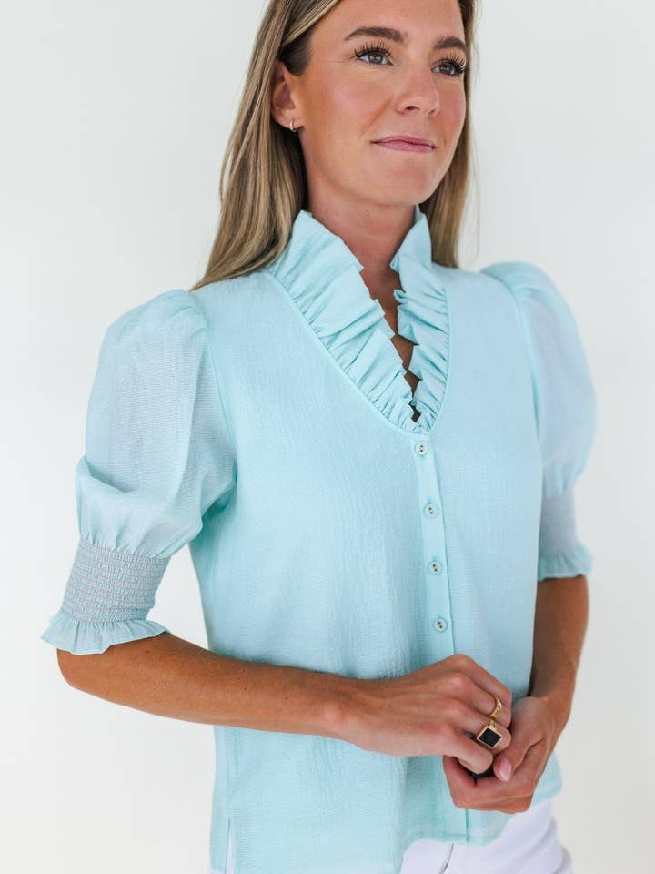 Mary George - Wholesale Button Down Shirt - Women's - Harper Top4