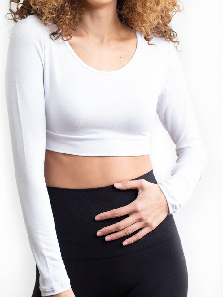 Långärmad (Rayon/Spandex Blend) NEUTRALS för wholesale av Halftee Layering Essentials