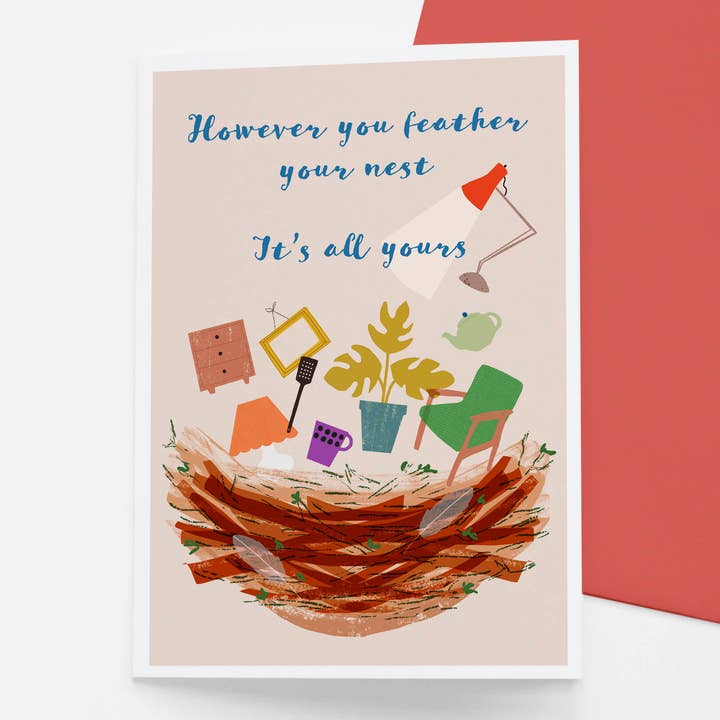 Biglietto per inaugurazione della casa / Nuova casa / Trasloco per la vendita all'ingrosso da parte di Francesca Iannaccone