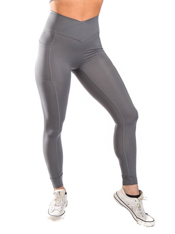Legging à poche vortex sans effort - Carbone pour la vente par Til You Collapse